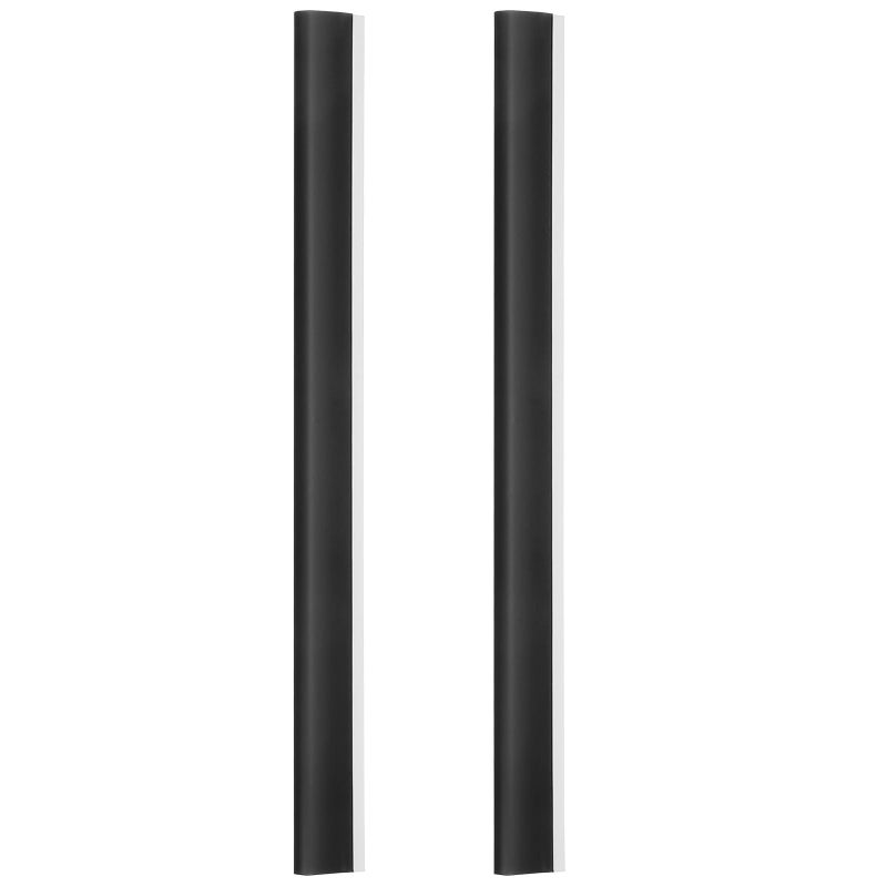 Veemoon 2pcs Plastic Strip Replacement for Dustpan Edge Bar Dust Pan Inlet Soft Pressing Strips Protector Garbage Shovel Closing Edges Straps Dustpan Repair Accessories Black - Image 1